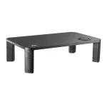Ergo Office ER-415 Monitor Stovas su Qi belaidžiu įkrovimu, auk&scaron;čio reguliavimu, tinka 17-32 inch monitoriams, 20 kg talpa, juodos spalvos