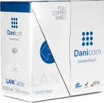 DSIT DANICOM CAT5e FTP tinklo kabelis 305m, vientisa gysla, PVC Dca, ekranuotas, 100% varis