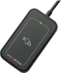 RF IDeas WAVE ID Plus Mini klaviatūros emuliacijos iClass ID/SE/SEOS juodos spalvos USB skaitytuvas