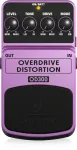 Behringer OD300 Overdrive/Distortion efektų pedalas, violetinės ir juodos spalvos