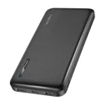 LogiLink PA0338RF 10000 mAh ne&scaron;iojamas įkroviklis su USB-C PD ir Quick Charge 3.0, juodas