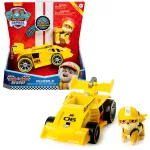 PAW Patrol Ready, Race, Rescue Rubble&rsquo;s Race & Go Deluxe Transporto priemonė su garsais, 3+