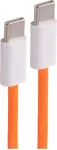 SHIVERPEAKS USB-C į USB-C įkrovimo kabelis 2.0 240W PD 3.1, pintas tekstilinis, oranžinis, 2,5 m BS14-22257