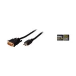 SHIVERPEAKS BASIC-S HDMI į DVI-D 24+1 kabelis, 1,0 m, auksuoti kontaktai, juodas BS77480