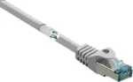 Renkforce RF-5047494 CAT 6a S/FTP tinklo kabelis, RJ45, 0,5 m, pilkas, su fiksatoriaus apsauga, nedegus