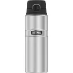 THERMOS Stainless King Bottle, 0,7 l vakuuminė nerūdijančio plieno termosinė gertuvė su Safety Lock, mygtuku ir Safe Flow dangteliu