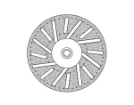 Donau Elektronik 1646 deimantinis pjovimo diskas 22 mm metalui, stiklui, epoksidinei dervai, 1 vnt.