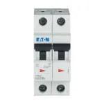 Eaton FAZ-C10/2 modulinis automatinis jungiklis (MCB), 10 A, 2 polių, C tipo, 400 V AC, 10 kA 278756