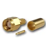 Teleg&auml;rtner SMA kabelio ki&scaron;tukas Crimp/Solder G01, RG-58C/U, auksinis, 1 vnt. (J01150A0041Z)