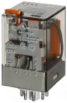 Finder pramoninis relė 12 VAC 2.2 VA DPDT 10A 250VAC 2 CO ki&scaron;tukinis 60.12.8.012.0040