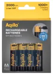 AQIILA USB-C įkraunamos AA ličio jonų baterijos, 1,2V, 4 vnt. (AQ200AA367C4)