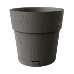 STEFANPLAST Ethica gėlių vazonas su padėklu &Oslash;40x39cm pilkas