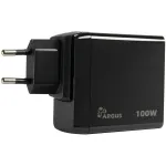 PD įkroviklis INTER-TECH PD-3100 100W USB-C juodas greitas maitinimo adapteris