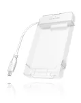 ICY BOX IB-AC703-C HDD/SSD dėklas permatomas, baltas 2.5 colio