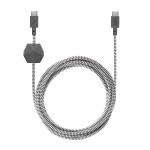 Native Union Anchor USB-C&ndash;USB-C kabelis, 240 W, 3 m, Zebra