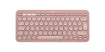 LOGITECH Pebble Keys 2 K380s - Kompakti&scaron;ka belaidė Bluetooth klaviatūra - Tonal Rose - Qwerty Int