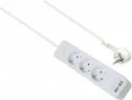 helos ADVANCED 3 lizdų su USB įkrovikliu, baltas, 1,5 m laidas