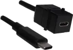 USB-C ilginimo kabelis Bachmann 917.1212 24 kontaktų USB-C ki&scaron;tukas į lizdą 50 cm USB 3.1 Power Delivery 60W