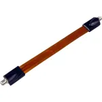 Wentronic Goobay SAT langų praėjimo adapteris, itin plok&scaron;čias (0,3 mm), rudai juodas, 0,2 m - F lizdas - F lizdas (11953)