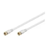 Wentronic Goobay SAT jungiamasis kabelis, 100% ekranuotas, auksuotas, baltas, 2,5 m - F ki&scaron;tukas F ki&scaron;tukas (67291)