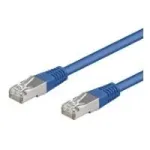 Wentronic Goobay CAT 5e Patch kabelis, SF/UTP, mėlynas, 0,25 m - CCA vario mi&scaron;inys (95203)
