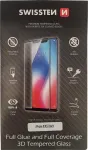 Grūdintas 3D pilno klijavimo ekrano apsauginis stiklas SWISSTEN, skirtas iPhone X/XS &ndash; juodas, viso pavir&scaron;iaus danga