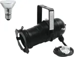 Eurolite rinkinys PAR-20 Spot (juodas) su PAR-20 230V SMD 6W E27 LED 3000K lempute