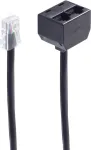 Telefono kabelis ShiverPeaks BS71231-8 0,1 m Juodas