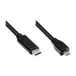 Good Connections USB2.0 laidas Micro B-C juodas 2m