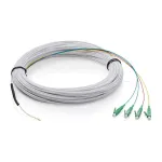 FTTH nuleidžiamasis kabelis DIGITUS vienmodis 4 skaidulos su 4 LC/APC jungtimis, 30 m