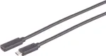 USB laidas S/CONN 13-44155 USB 3.2 Gen 2x2 1.5 m USB-C juodas