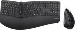 Perixx PERIDUO-505B, DE, klaviatūros ir pelės rinkinys, USB laidas, ergonomi&scaron;kas, juodas (PERIDUO-505B)