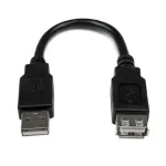 StarTech.com 15 cm USB 2.0 prailginimo adapterio laidas A-A, ki&scaron;tukas/lizdas