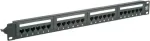 Patch Panel - montuojamas į stelažą - CAT 6a - UTP - RJ-45 x 24 - juodos spalvos - 48,3 cm (1U)