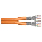 DIGITUS CAT 7 S/FTP montavimo kabelis, dupleksas, 500 m, LSZH, B2ca-s1a,d0,a1, oranžinis