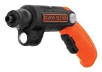 Black & Decker BDCSFL20C-QW 3,6 V belaidis suktuvas su žibintuvėliu, juodos/oranžinės spalvos
