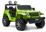 LEAN CARS Electric Ride On Jeep Rubicon 4x4 Green