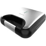 CECOTEC Rock'nToast Classic+ Sandwich Maker (Stainless Steel/Black, 800 W, for 2 Persons)