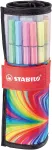 STABILO Pen 68 ARTY 25 vnt. flomasterių rinkinys, įvairių spalvų