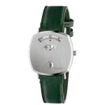 GUCCI Grip Unisex Laikrodis YA157406 35mm Nerūdijantis Plienas Sidabrinis Ciferblatas