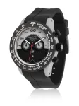 BULTACO MAN H1PA48C-SA1 48mm Quartz Analog Watch Black Silicone Strap
