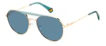 Polaroid PLD6211SXPEF Unisex akiniai su rudu Havana rėmeliu ir rudais poliarizuotais lę&scaron;iais, 57 mm
