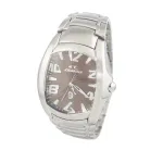 CHRONOTECH MAN CT7988M-65M Analoginis Kvarcinis Laikrodis 41mm Nerūdijantis Plienas Juodas Ciferblatas Sidabrinė Milano Apyrankė