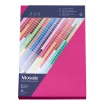 Artoz Papier Mosaic vokai DIN B6 be langelio fuksija, &scaron;lapiai lipnūs, 20 vnt.