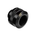 Alphacool 17471 Eiszapfen PRO 13 mm HardTube jungtis G1/4, žalvaris, 22 mm skersmens, 20 mm auk&scaron;čio, Deep Black