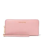 MICHAEL KORS Jet Set Travel Saffiano Leather Flat Multifunction Pouch Powder Blush (35S6GTVE9LPOW)