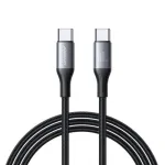 JOYROOM USB-C į USB-C Flash Series laidas A28 60W PD greitas įkrovimas 480Mbps duomenų sinchronizavimas 2m juodas