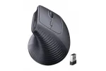 UGREEN belaidė vertikali pelė, 2,4 GHz / Bluetooth 5.4, reguliuojamas DPI, juoda