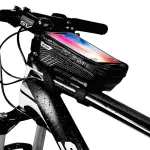 WILDMAN Bike Holder Case M E2 1L juodas - vairaračio telefono dėklas, atsparus purslams, su jutikliniu ekranu, 1L talpa