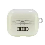 Audi IML Geometric Pattern AirPods 3 dėklas baltas AU-IMLAP3-A6/D3-WE